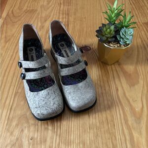 Selo De Controle Brazilian Genuine Leather Retro Heeled Shoes Women’s 7.5-8